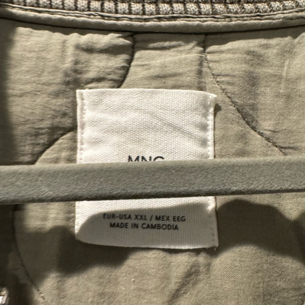 NWOT!   MANGO Women's Quilted Bomber Jacket Size XXL - Picture 7 of 11